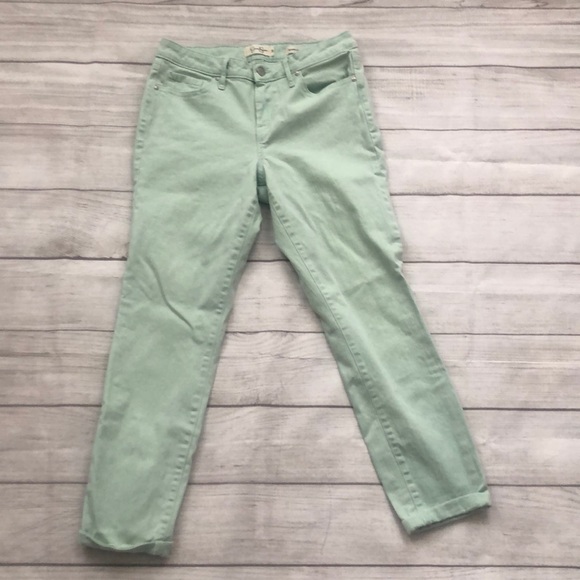 seafoam green jeans